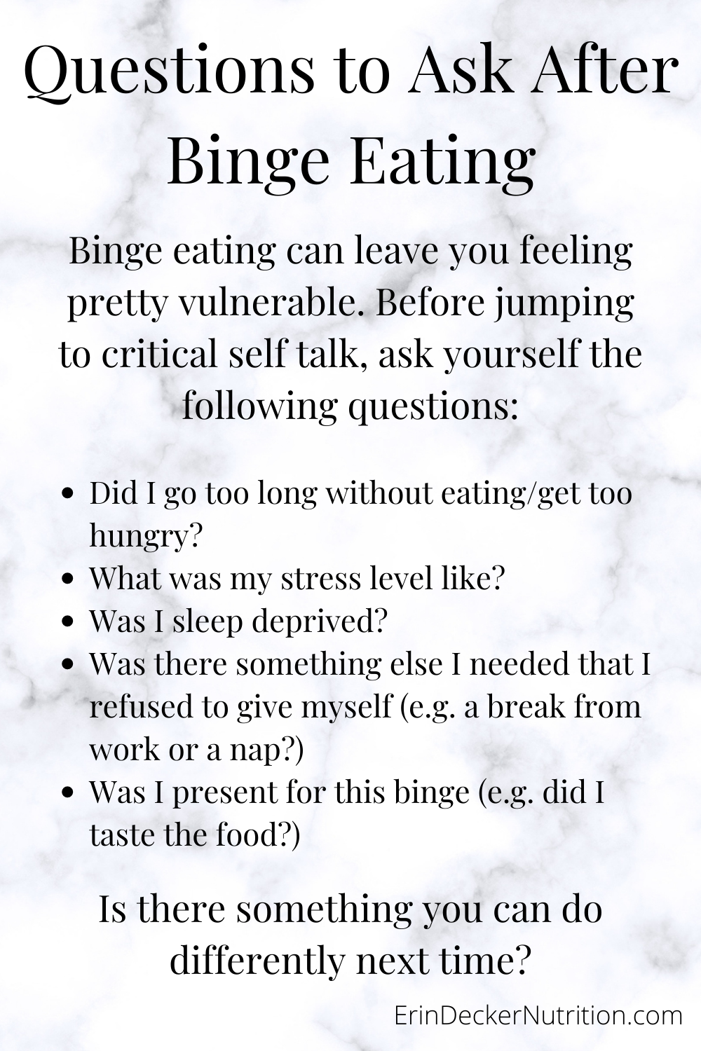 What To Do After Binge Eating Erin Decker Nutrition 5217